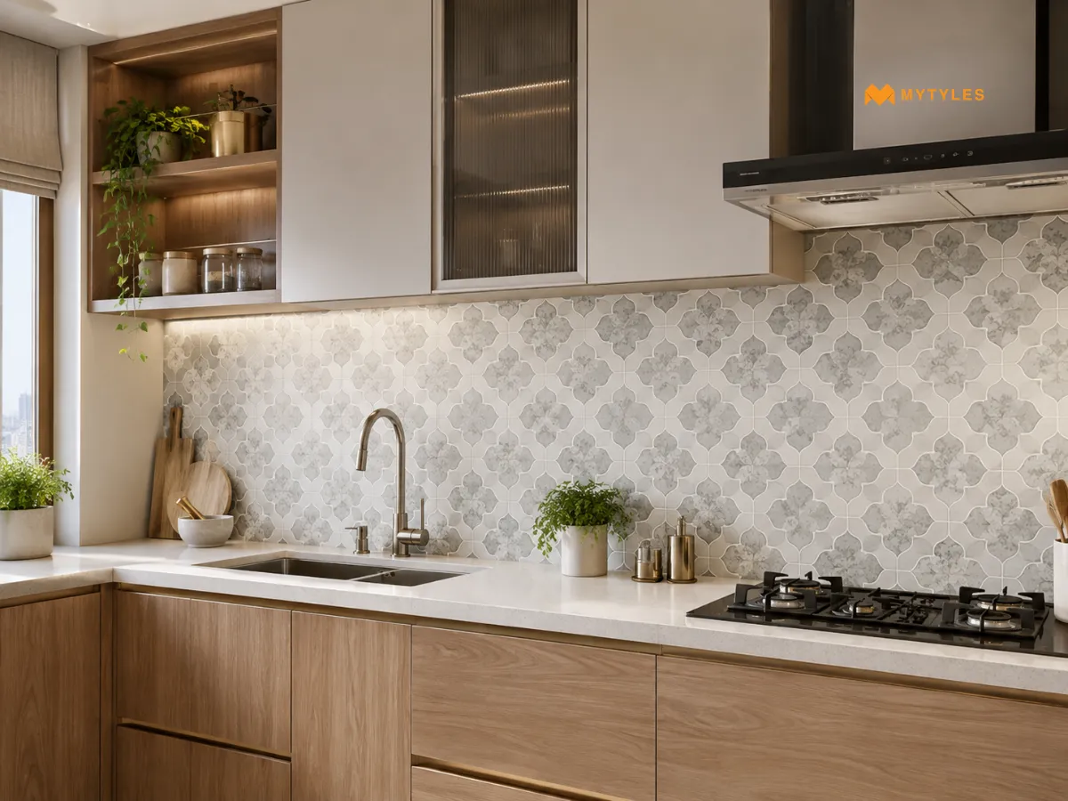 Moroccan Backsplash Tiles with a Contemporary Twist